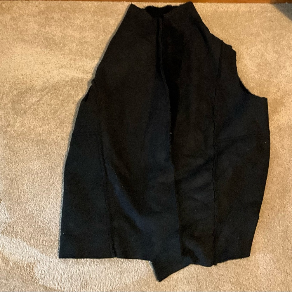 Susina Black Fuzzy Vest